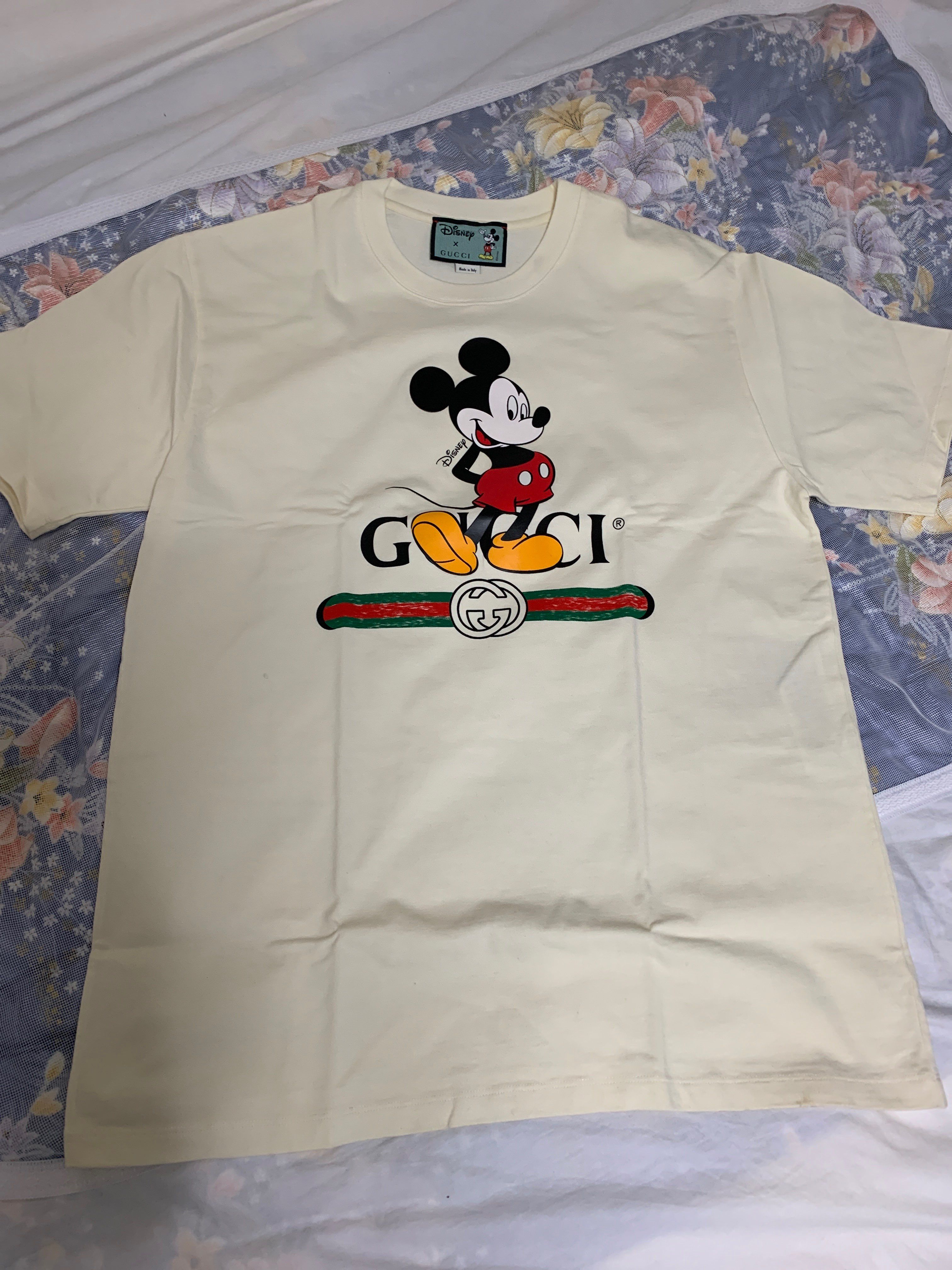 GUCCI × Disney Mickey Mouse T-shirt ”Ivory”