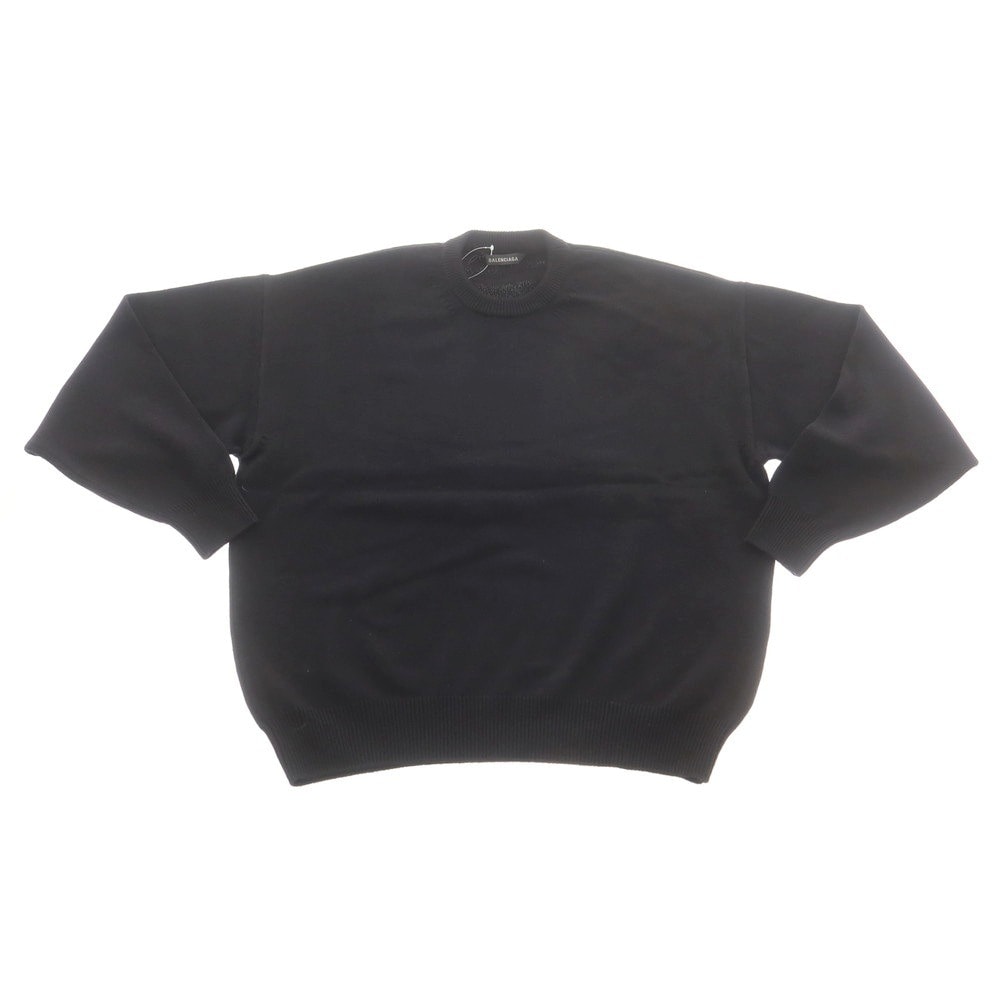 【中古】バレンシアガ BALENCIAGA プルオーバーニット ブラック【サイズXS】【メンズ】