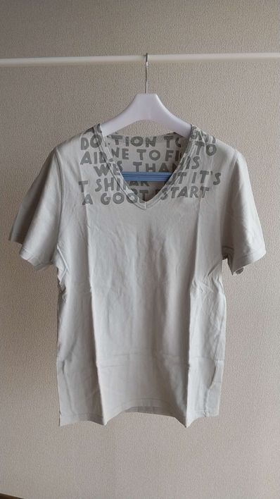 エイズTシャツ ライトグレー