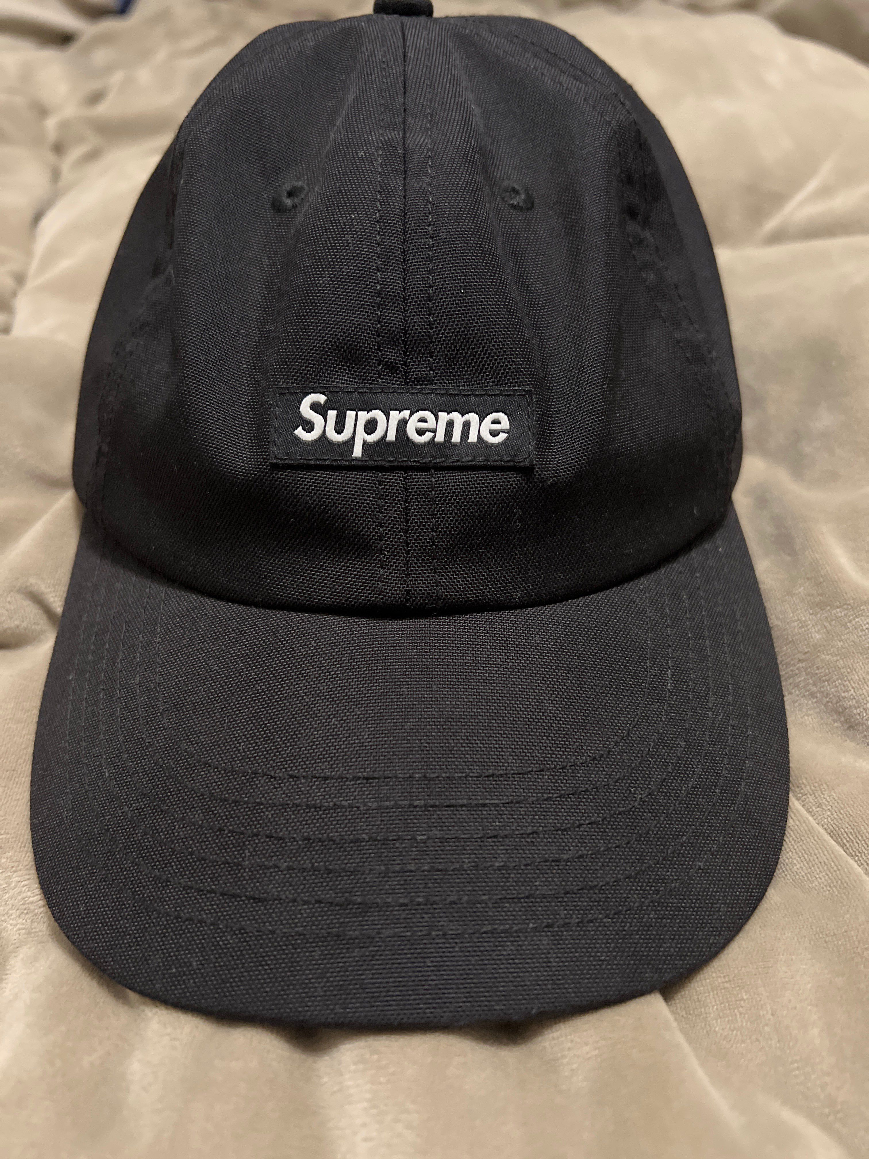 supreme キャップ ブラック