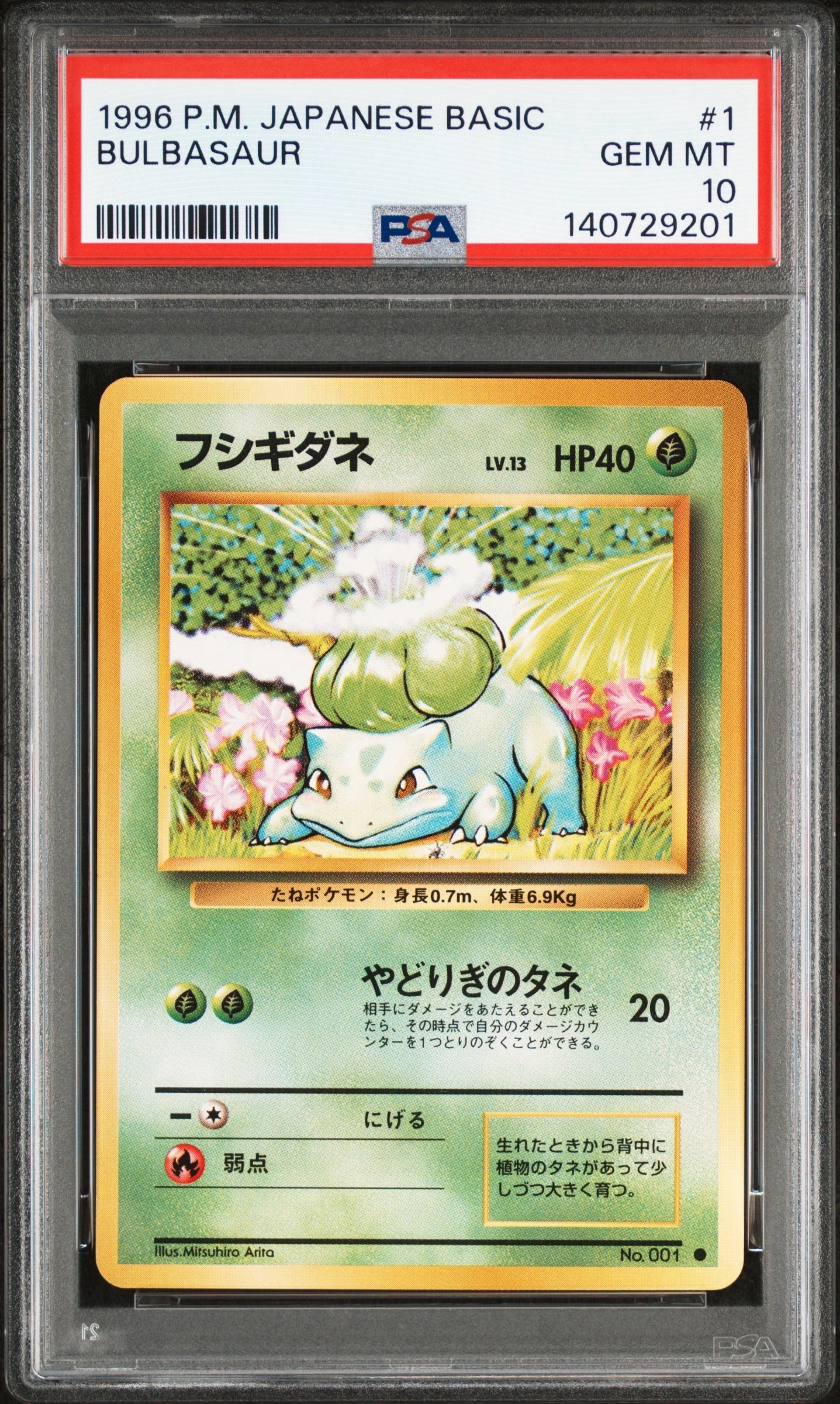 フシギダネ ● : 旧裏 [PMCG1-2](拡張パック「ポケットモンスター カードゲーム」再販)