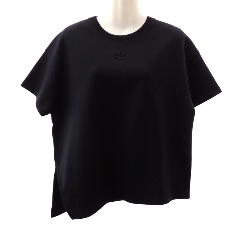 ロエベ LOEWE アシンメトリー Tシャツ L ブラック【中古】【SAランク】