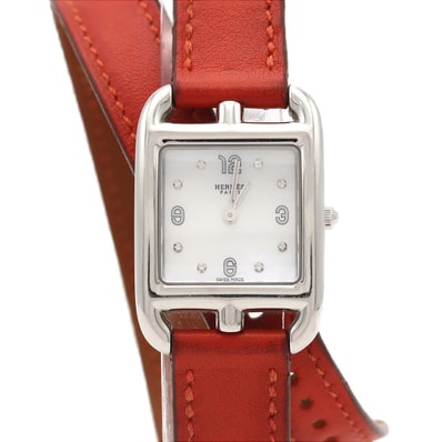 【ノーメンテナンス還元価格】エルメス ケープコッド・ドゥブルトゥール・8P CC1.210 SS クォーツ