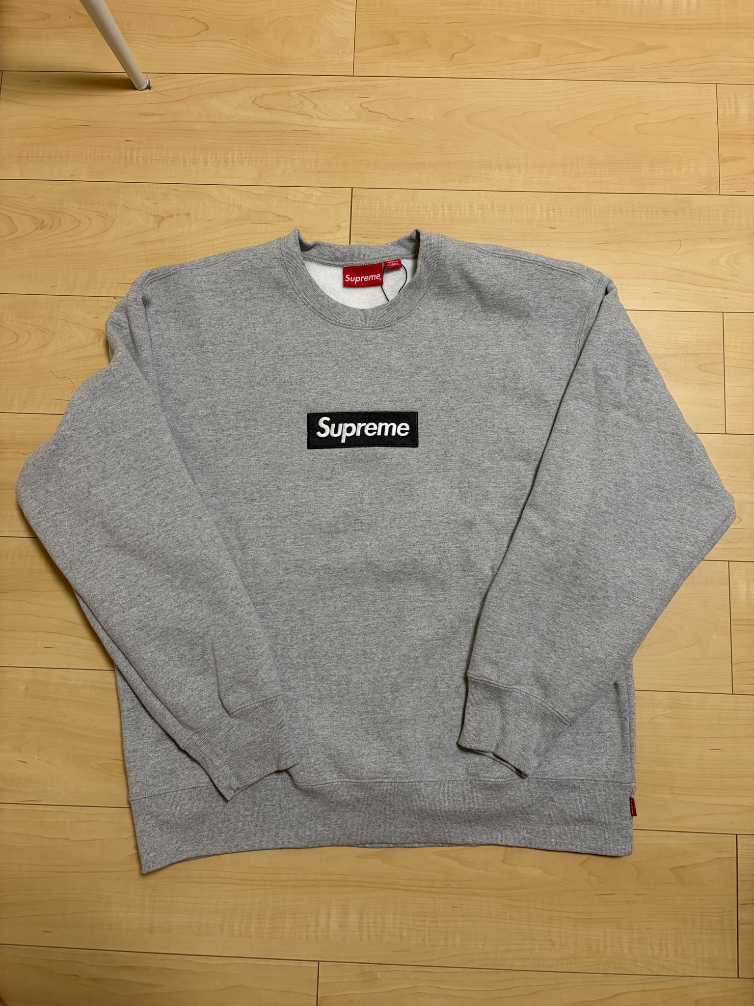 Supreme Box Logo Crewneck "Heather Grey" (22FW)