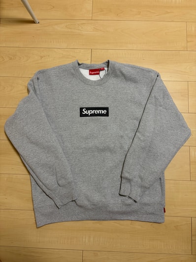 Supreme Box Logo Crewneck "Heather Grey" (22FW)