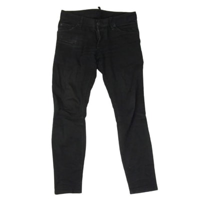 DSQUARED2 ディースクエアード デニムパンツ 15AW S7 1LB0G21 S30501 ジップポケット ボタンフライ ブラック ジーンズ デニム パンツ ブラック系 44【中古】