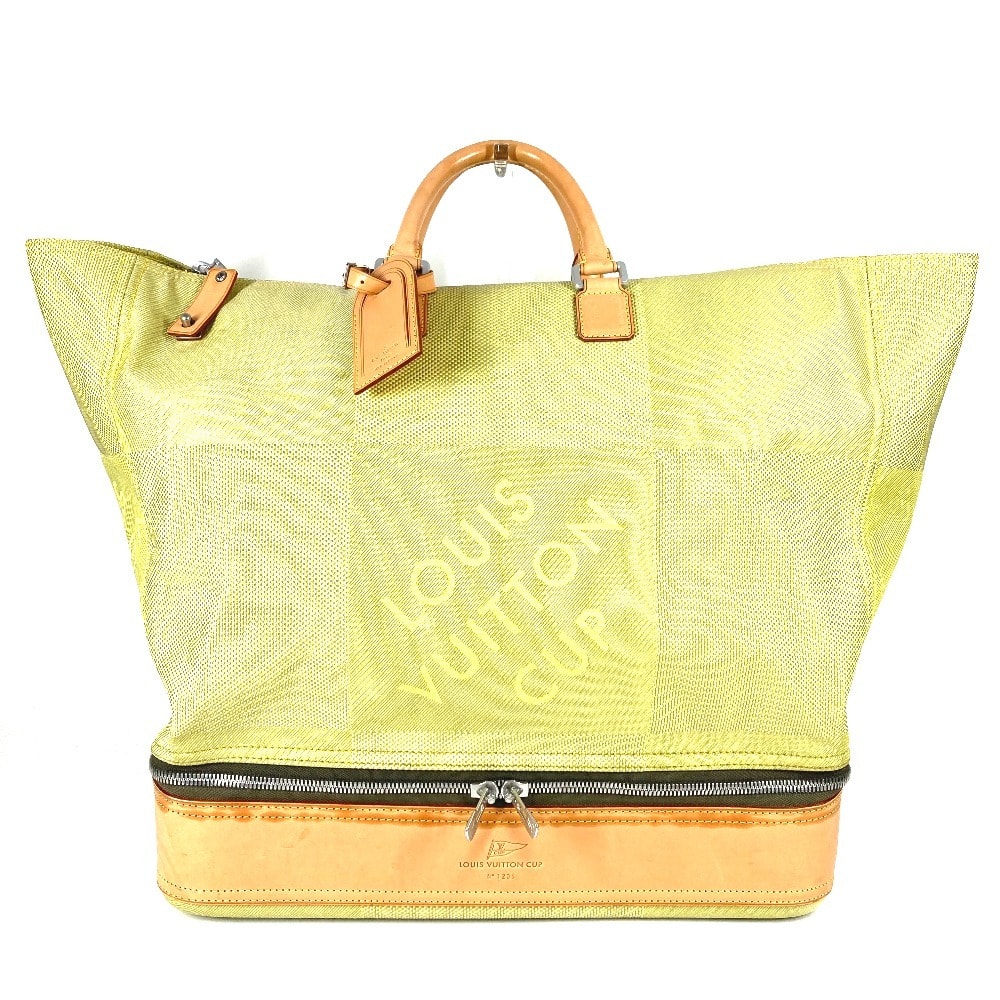 ルイヴィトン LOUIS VUITTON サザンクロス M80631 LV CUP ダミエジェアン 旅行バッグ トラベルバッグ カバン ボストンバッグ ダミエジェアンキャンバス イエロー