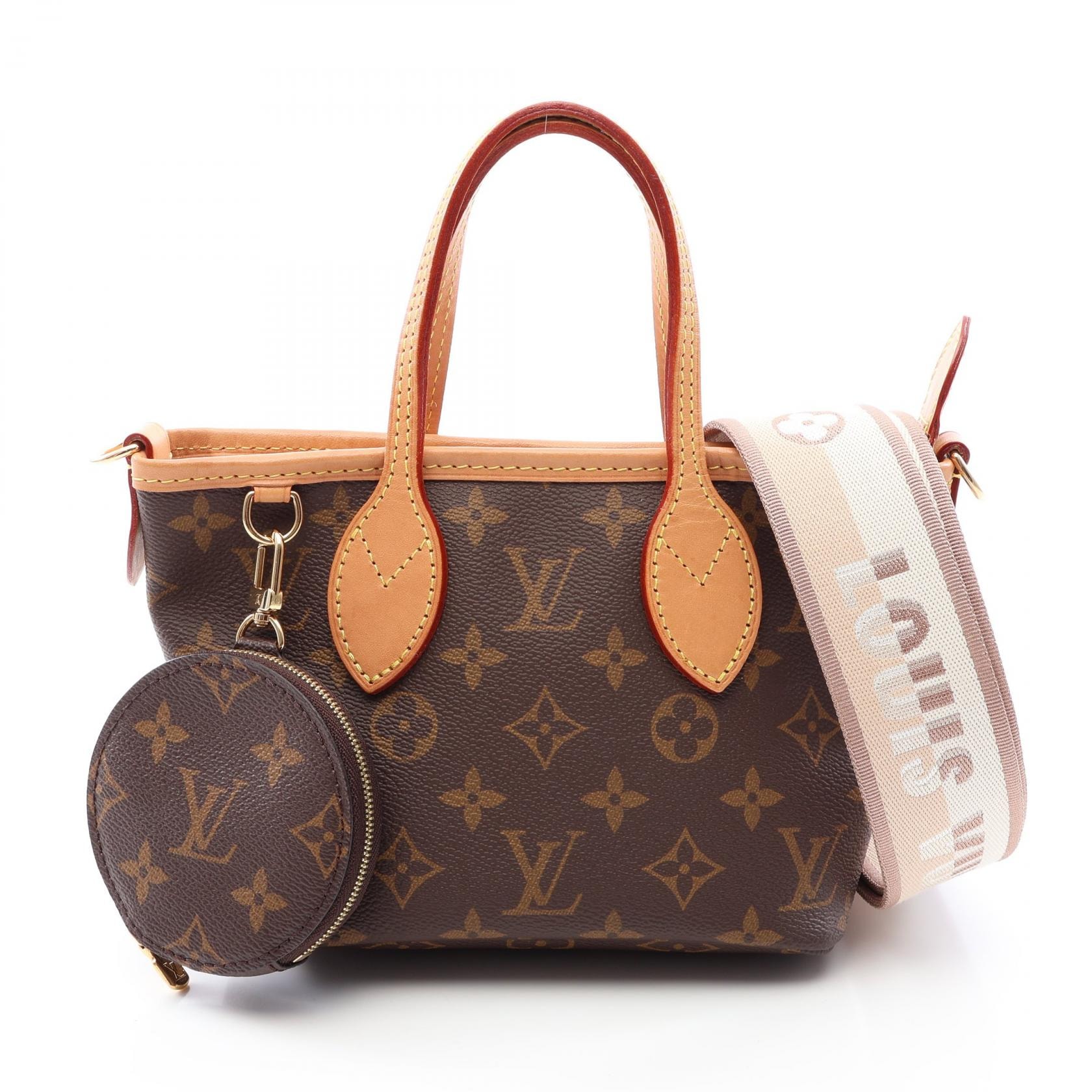 ルイ・ヴィトン LOUIS VUITTON ネヴァーフルBB モノグラム ベージュ 2WAY ハンドバッグ バッグ PVCコーティングキャンバス レザー モノグラム レディース ブラウン系 M46705 【中古】