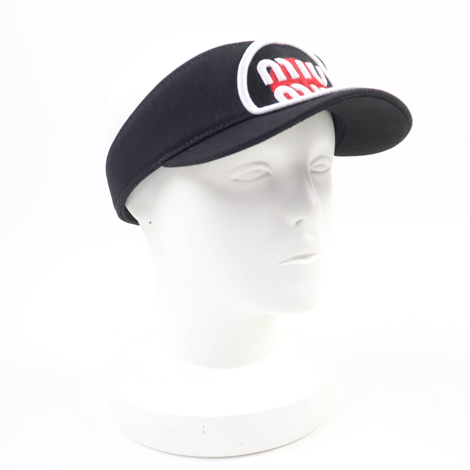 未使用品 ミュウミュウ サンバイザー ブラック レディース M