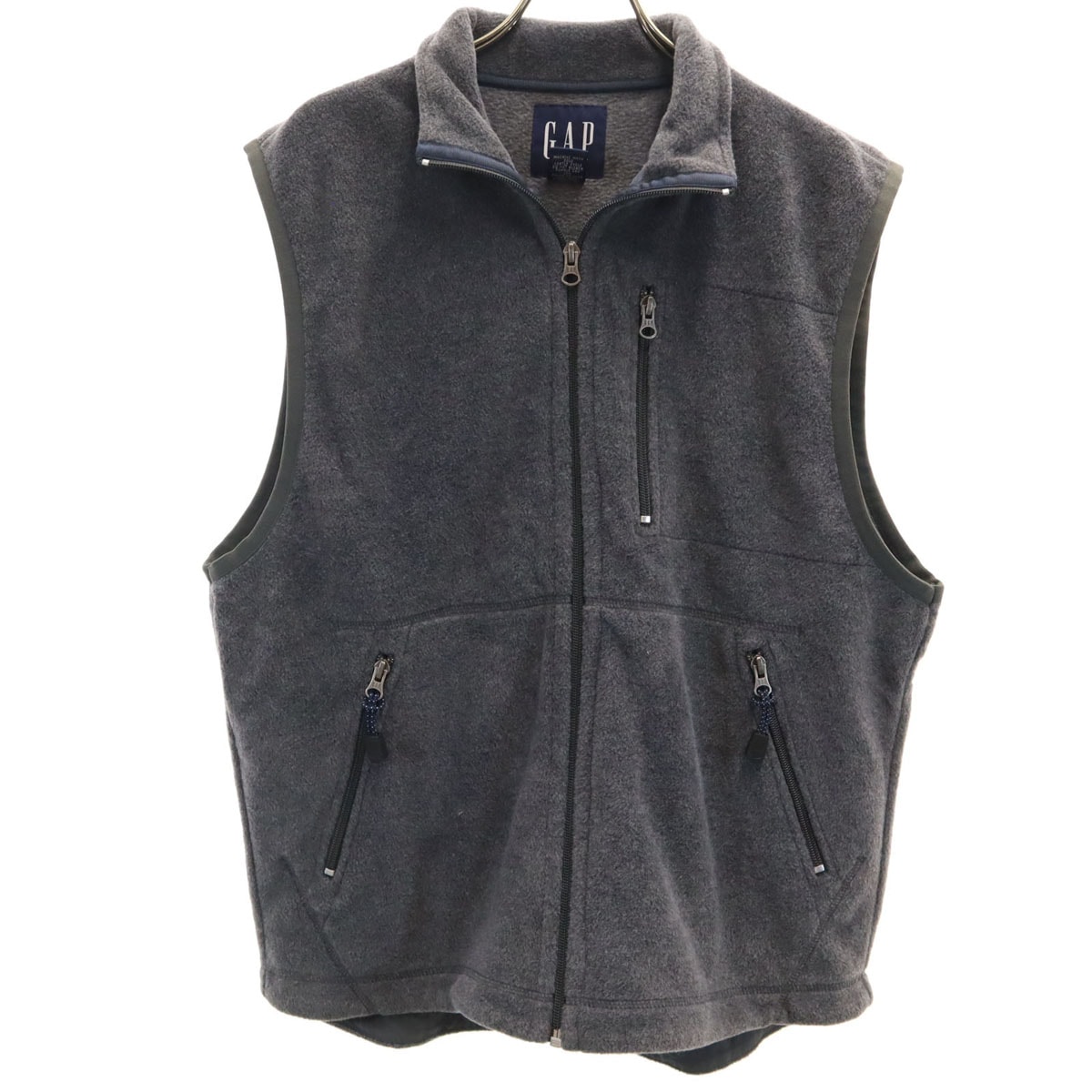 GAP ギャップ 90s 00s オールド フリース ベスト M チャコールグレー