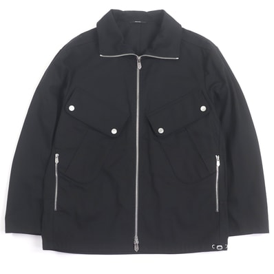 極美品 エルメス ジャケット ブラック メンズ 46