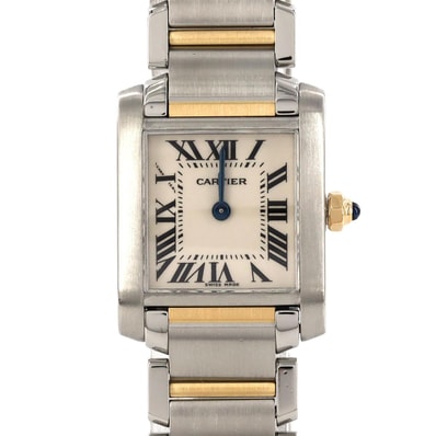 カルティエ タンクフランセーズSM コンビ W51007Q4 SSxYG クォーツ
