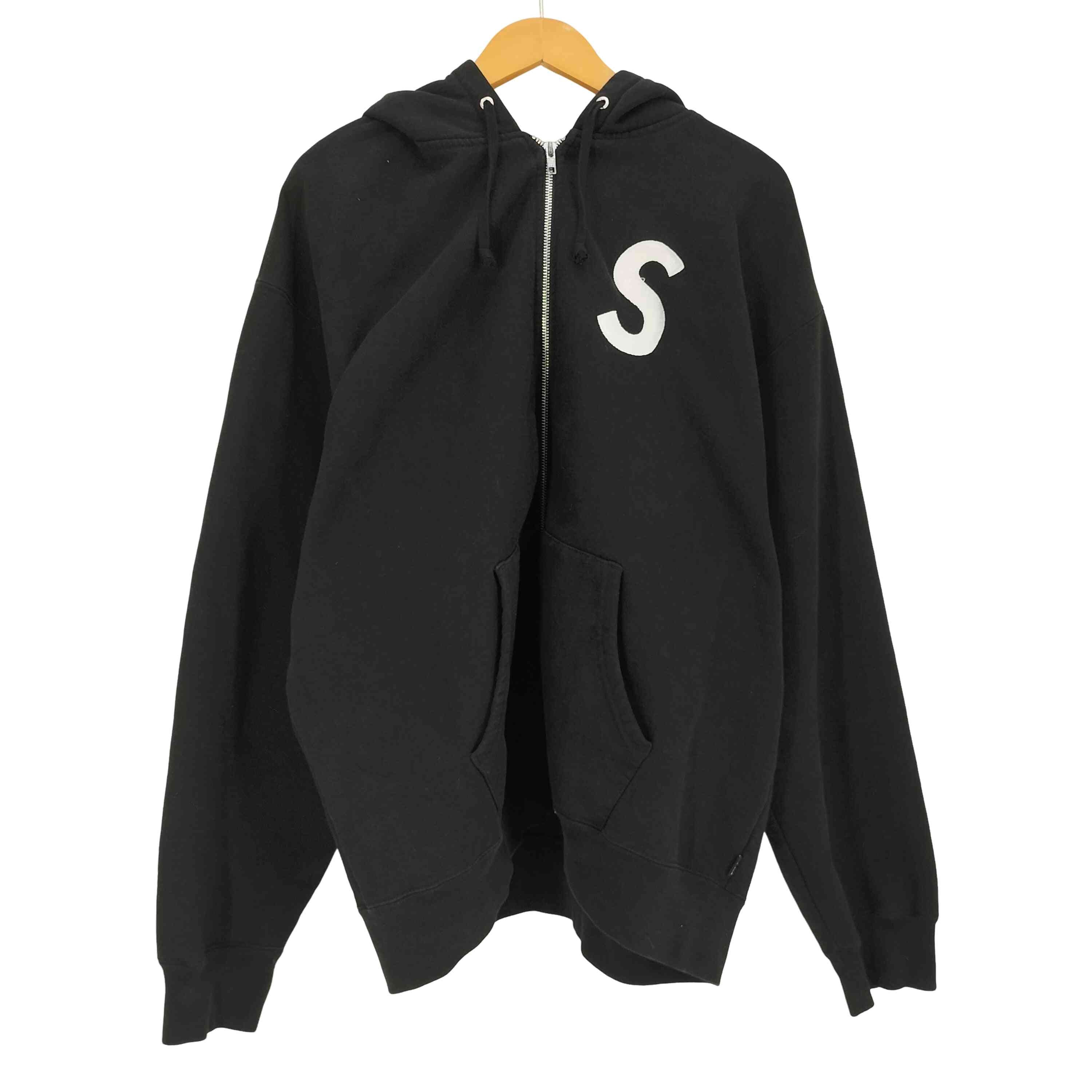 23AW S Logo Zip Up Hooded Sweatshirt【1142960419849】