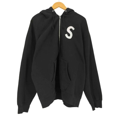 23AW S Logo Zip Up Hooded Sweatshirt【1142960419849】
