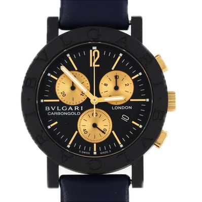 【ノーメンテナンス還元価格】ブルガリ カーボンゴールド LONDON"" LIMITED"" BB38CLCH その他 クォーツ