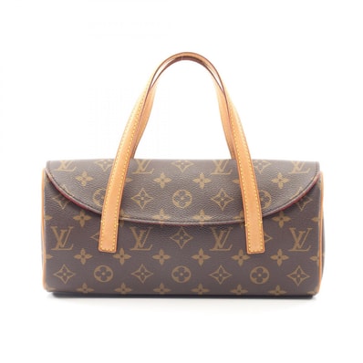 ルイ・ヴィトン LOUIS VUITTON ソナチネ ハンドバッグ バッグ PVCコーティングキャンバス レザー モノグラム レディース ブラウン系 M51902 【中古】