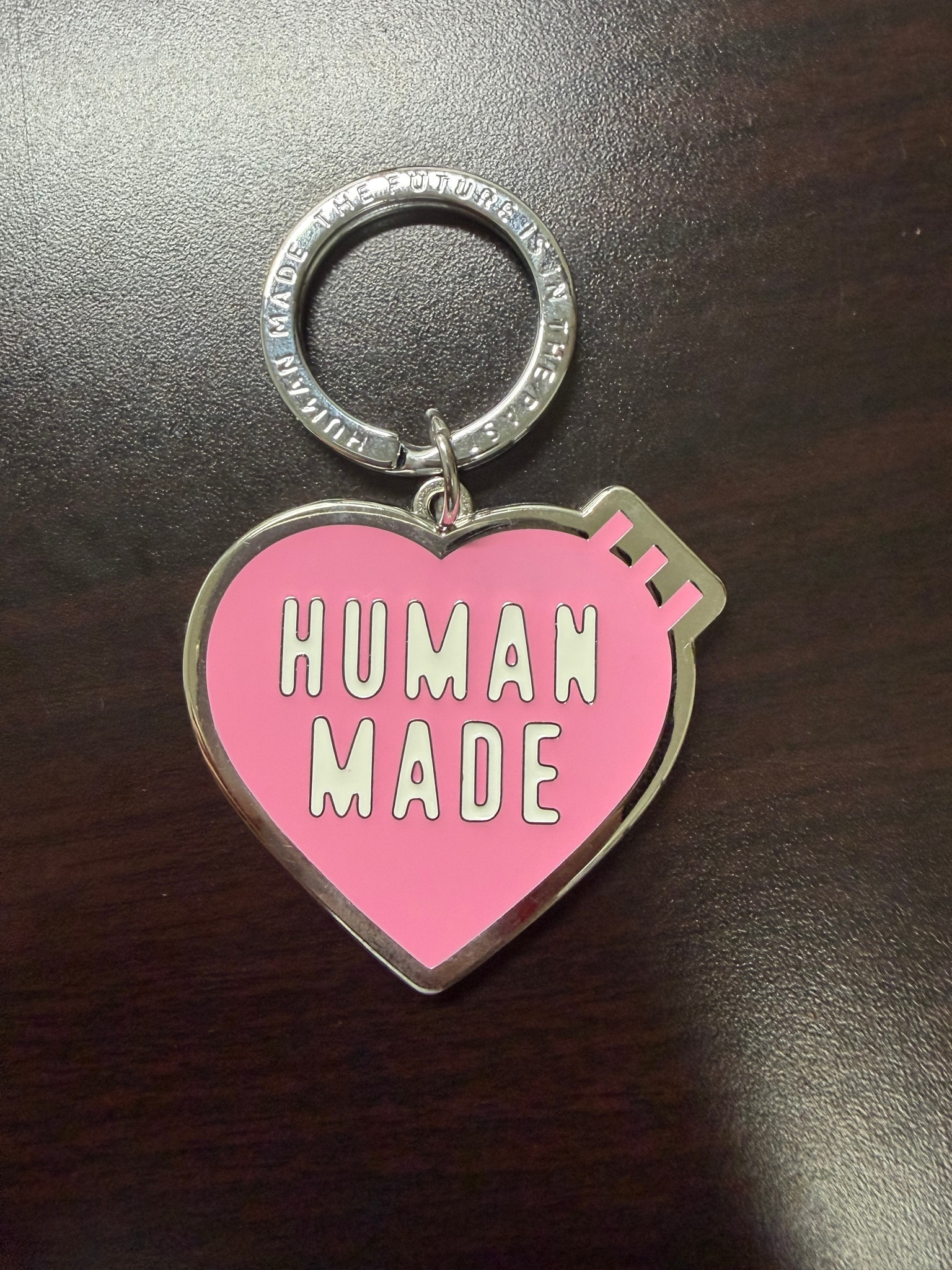 HUMAN MADE Heart Keyring "Pink"