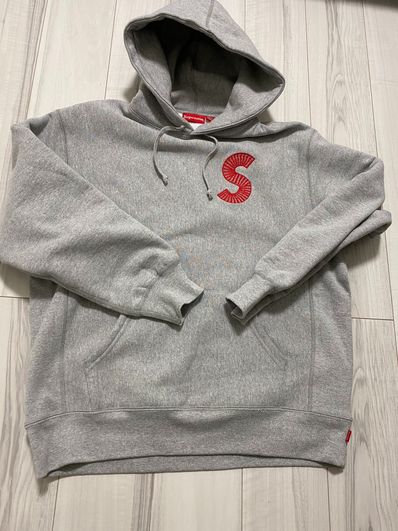 Supreme S Logo Hooded Sweatshirt "Heather Grey" (20FW)