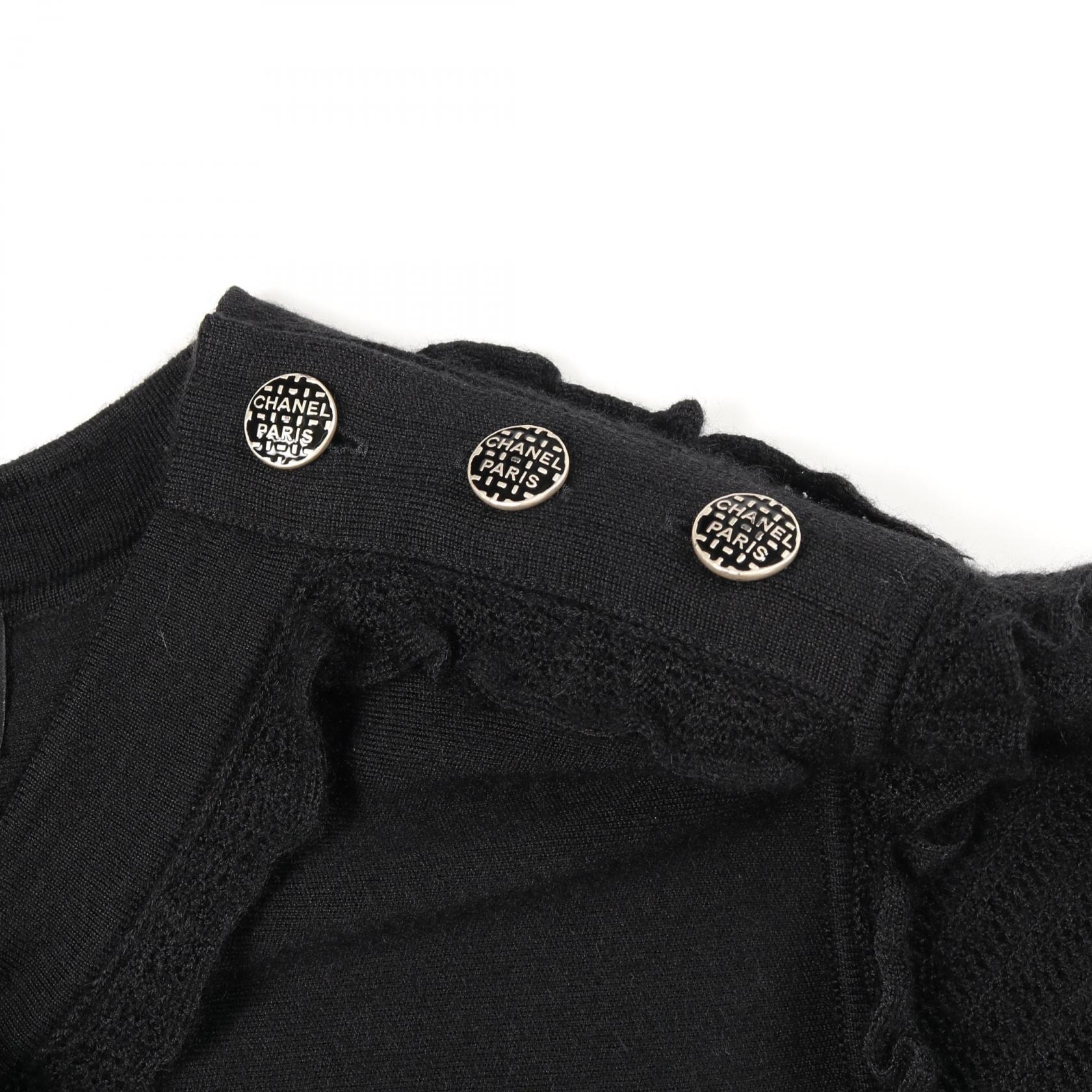 C (やや傷や汚れあり)】シャネル CHANEL ロゴボタン ワンピース 衣料品