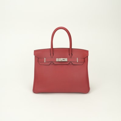 エルメス HERMES バーキン30 バーキン 30 バッグ トートバッグ トゴ ヴァーミリオン Vermillion レッド Red 赤 シルバー金具 ハンドバッグ スターマーク