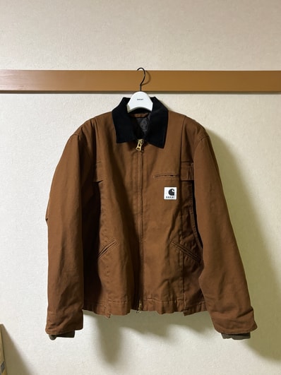 sacai x Carhartt WIP Duck Jacket "Dark Beige"