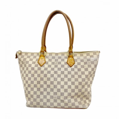 【6dd4749】ルイヴィトン トートバッグ ダミエ・アズール サレヤMM N51185 ホワイト【中古】レディース