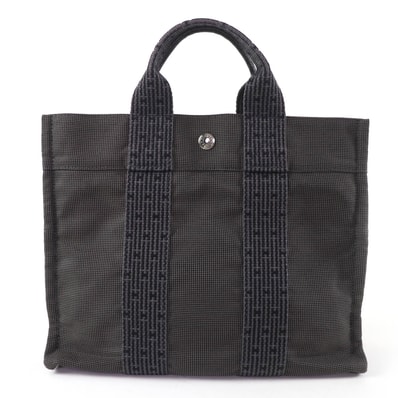 美品 エルメス ハンドバッグ エールライン PM グレー レディース