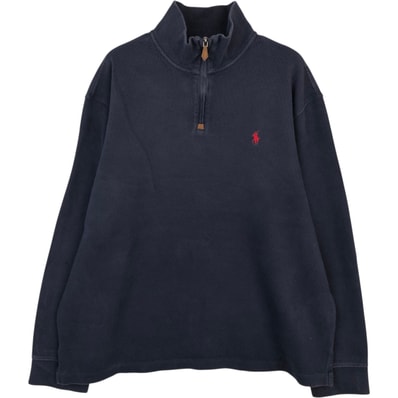 古着 ラルフローレン Ralph Lauren POLO by Ralph Lauren ハーフジップスウェットシャツ トレーナー メンズXL相当/eaa624346