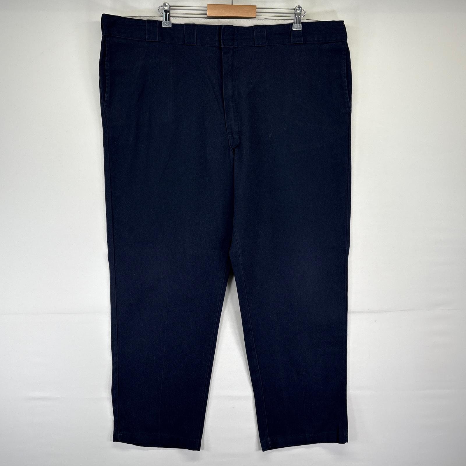 古着 ディッキーズ Dickies ワークパンツ 874 ワンポイントロゴ 長ズボン 大きいサイズ チノパン  ネイビー メンズ