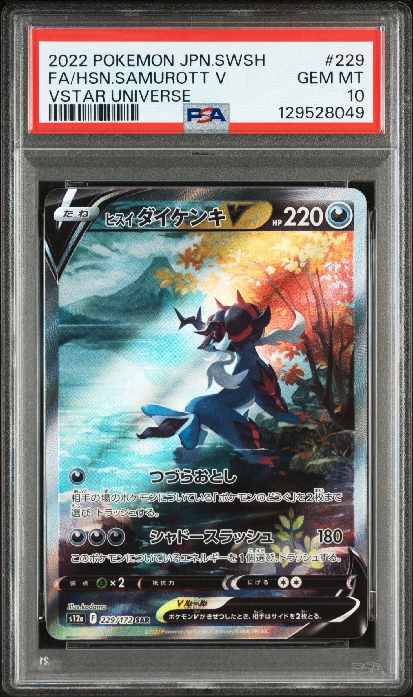 ヒスイダイケンキV SAR[s12a 229/172](ハイクラスパック「VSTARユニバース」)