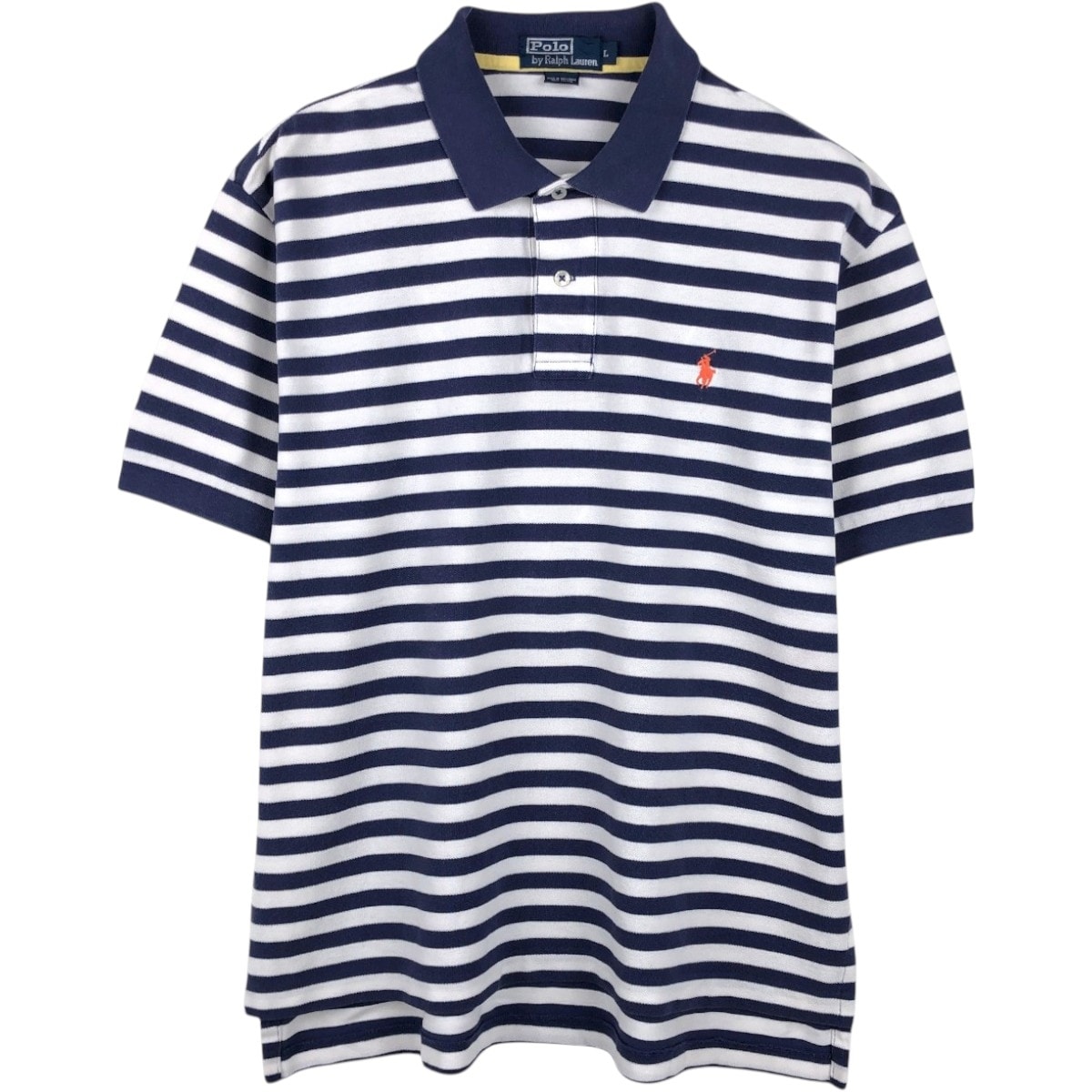古着 ラルフローレン Ralph Lauren POLO by Ralph Lauren 半袖 ボーダー ポロシャツ メンズL相当/eaa667509