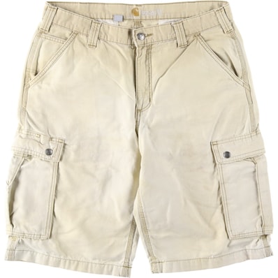 古着 カーハート Carhartt RELAXED FIT ダック カーゴショーツ ハーフパンツ メンズw35相当/eaa620657