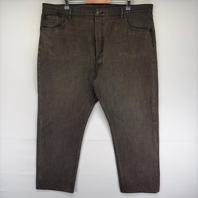 古着 リーバイス Levi's デニム パンツ 501XX ストレート ボタンフライ Gパン ジーンズ 大きいサイズ w46 L32 ブラウン系 メンズ