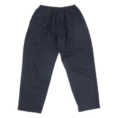 COMOLI コモリ 21AW U03-03003 ウールフラノ ドローストリング パンツ ブラック系 1【中古】