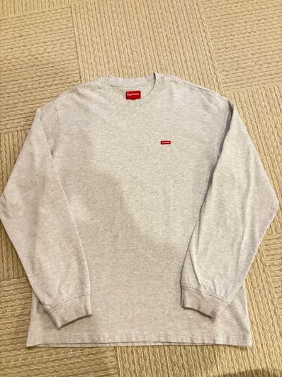 Supreme Small Box L/S Tee "Grey"(21SS)