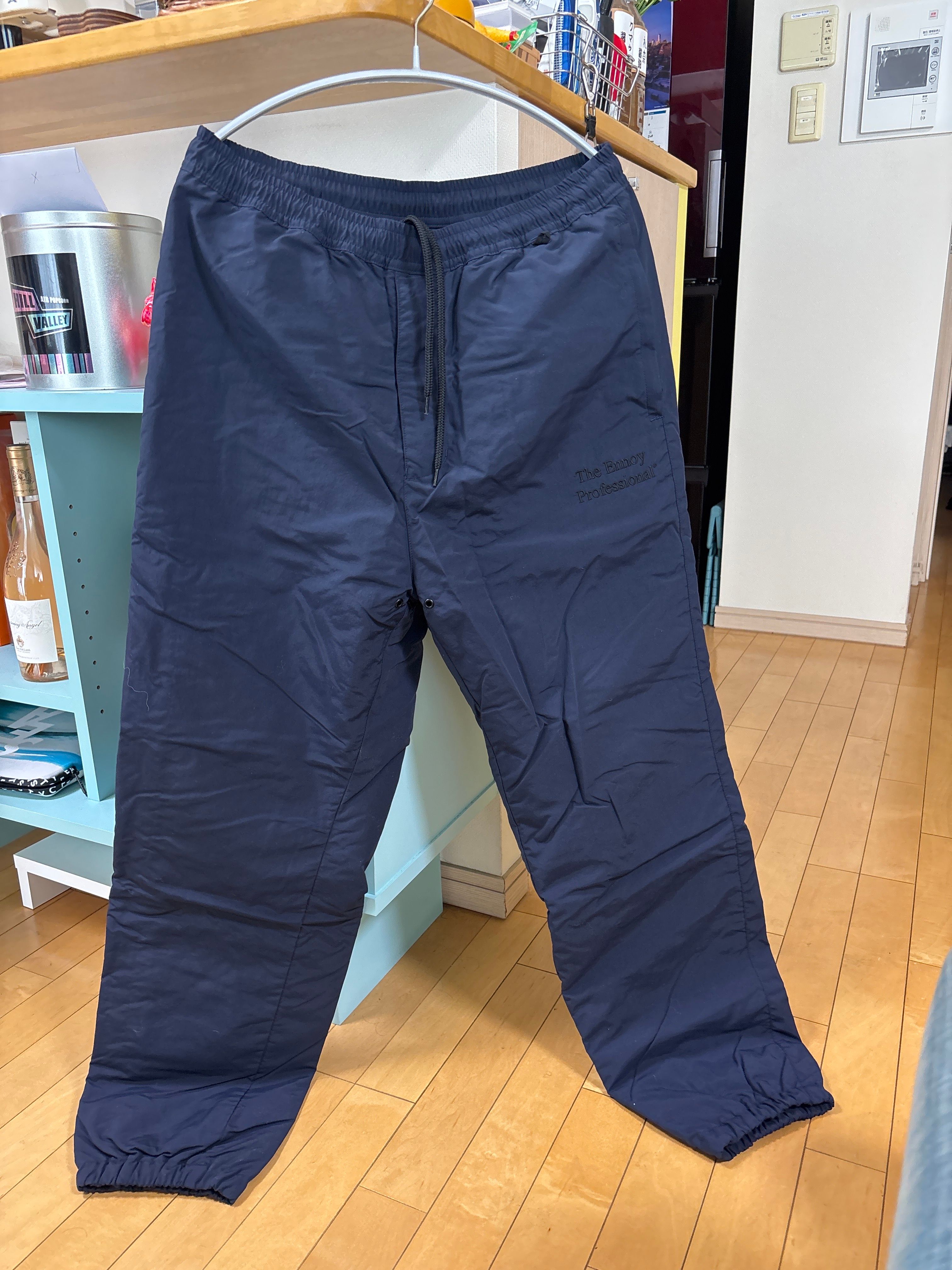 エンノイ x スタイリスト私物 23AW ナイロン パッド パンツ "エステート ブルー"