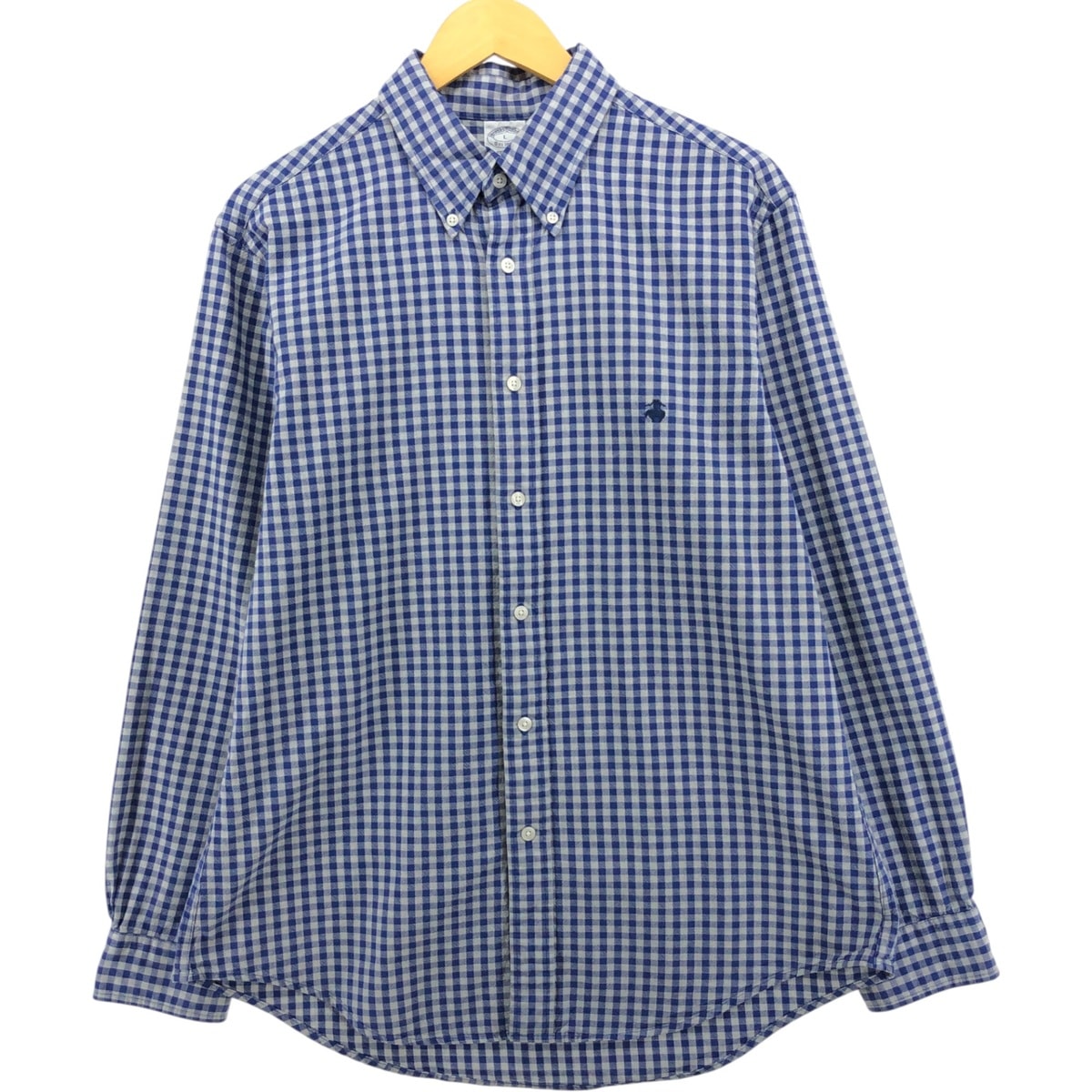 古着 ブルックスブラザーズ Brooks Brothers Est.1818 長袖 ボタンダウンチェックシャツ メンズL相当/eaa571227