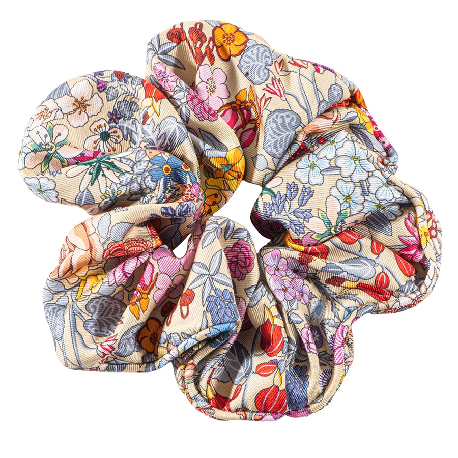 HERMES エルメス シュシュ クラウディア ブルーム 251044G B0TU その他アクセサリー ベージュ マルチカラー【中古】