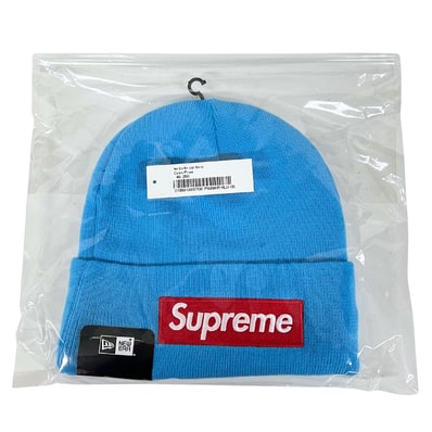 SUPREME シュプリーム × New Era 25AW Box Logo Beanie ニットキャップ ブルー サイズフリー 正規品 / 45104