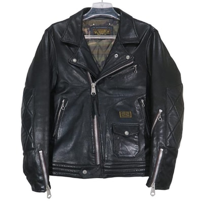 NEIGHBORHOOD ネイバーフッド 11AW STRABLER 2/LL-JKT 112NWNH-JKM02 ライダース シープ レザー ジャケット ブラック アウター サイズS