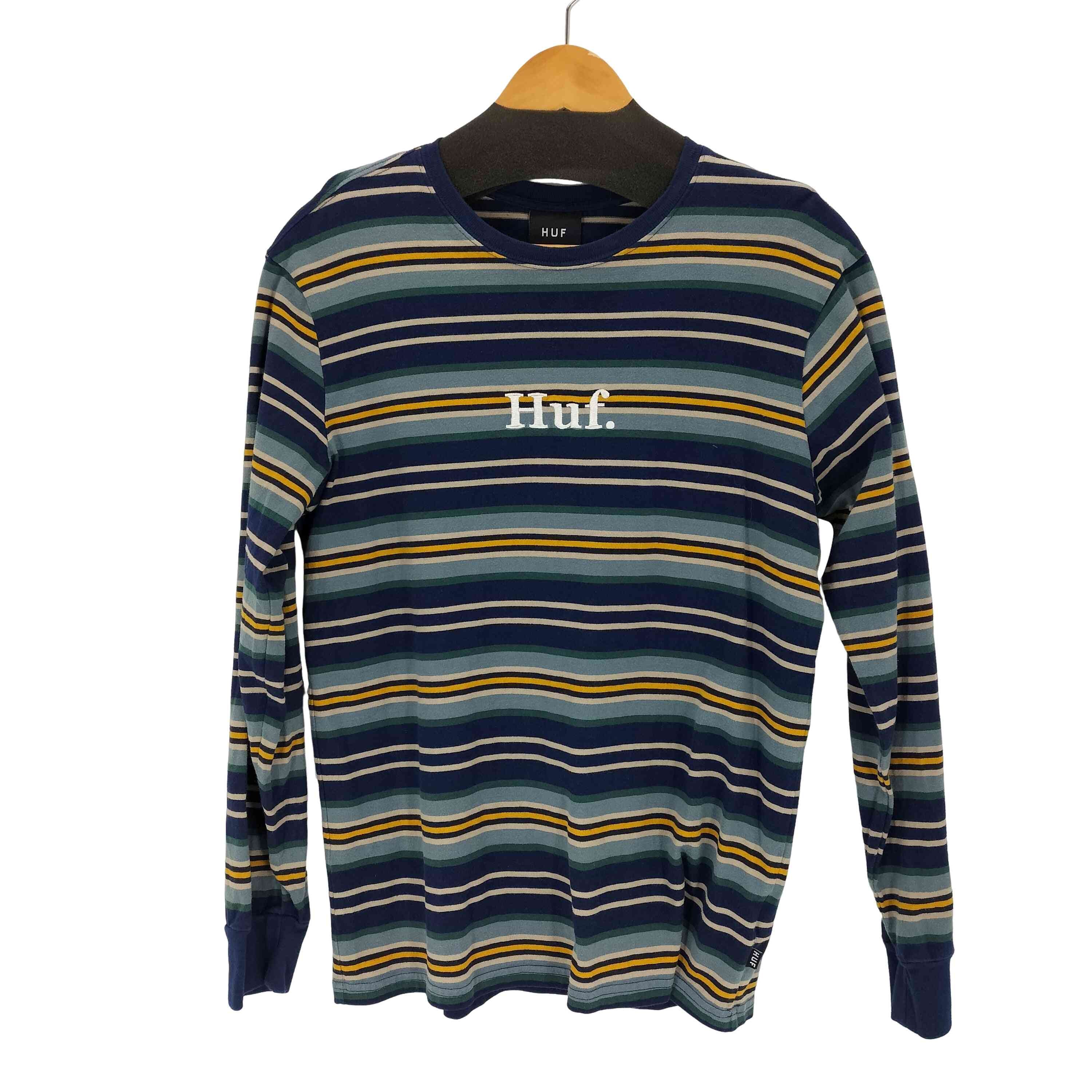 ロゴ刺繍ボーダーL/S Tシャツ【1141891651076】