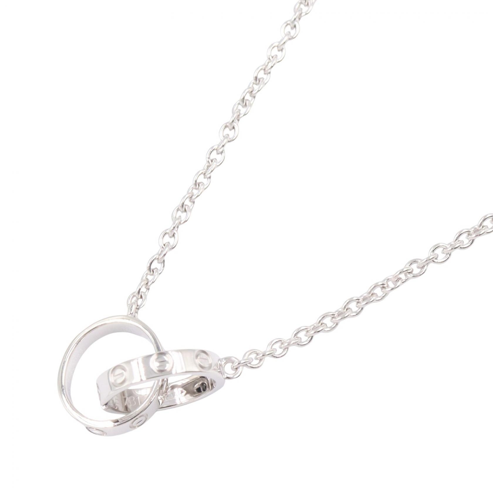 カルティエ CARTIER ベビーラブ ネックレス ネックレス ジュエリー K18WG(ホワイトゴールド) レディース シルバー系 【中古】