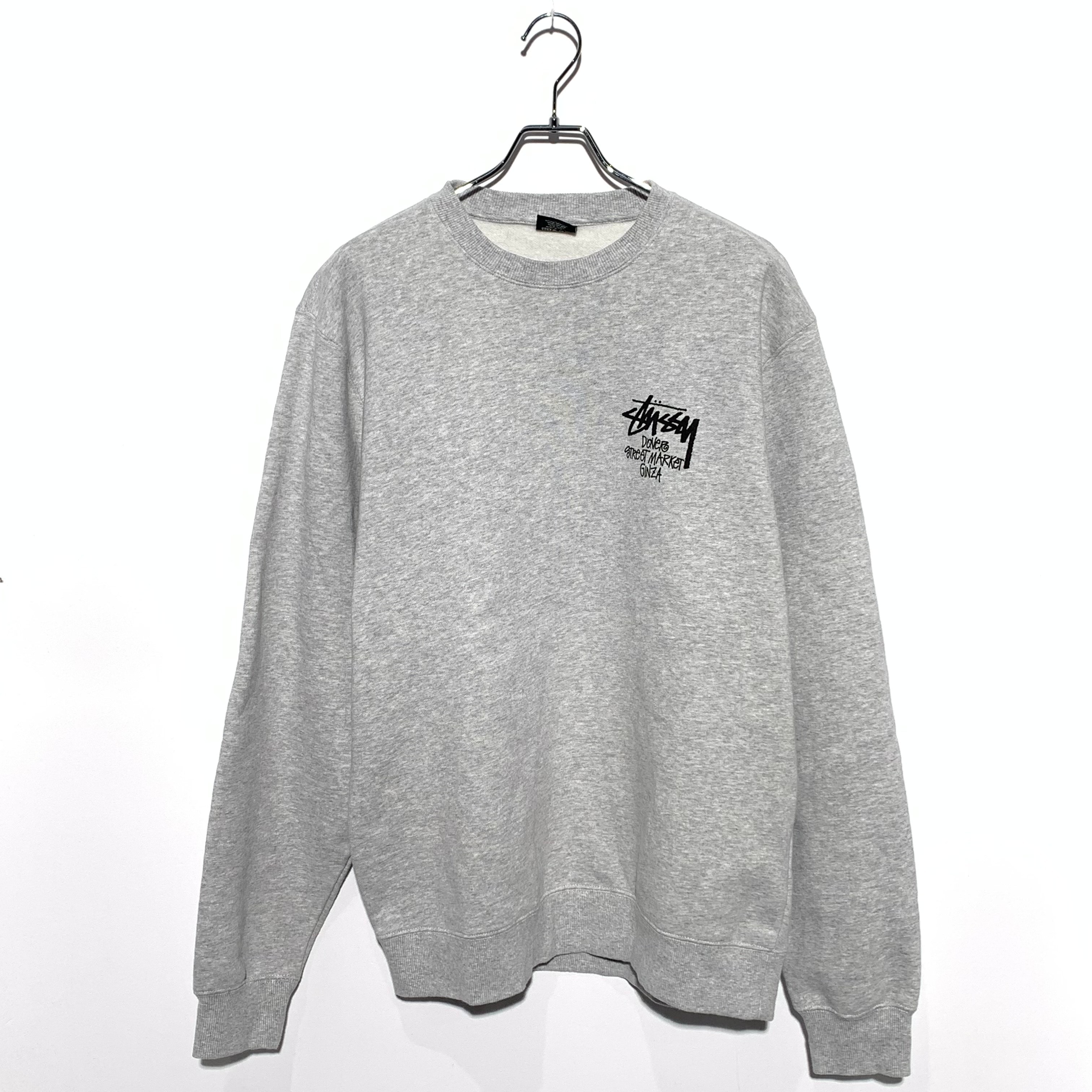 Stussy x Dover Street Market Ginza Crew Sweat "Ash Grey"