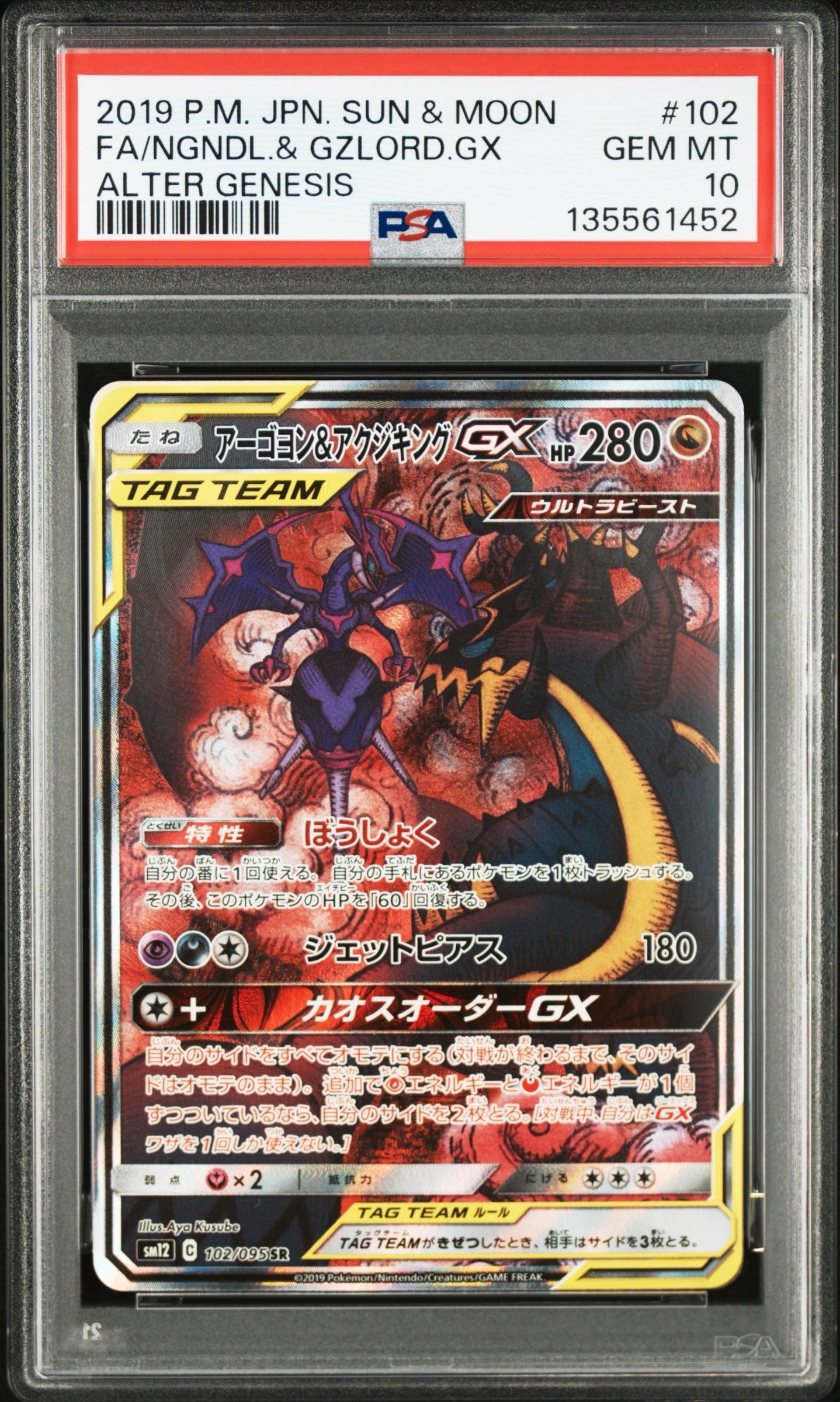 アーゴヨン&アクジキングGX SR: SA[SM12 102/095](拡張パック