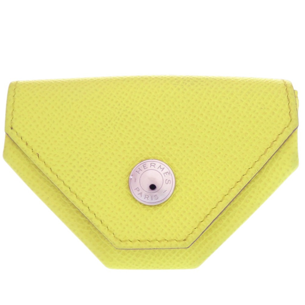 エルメス  ルヴァンキャトル     ライム  Q刻 コインケース