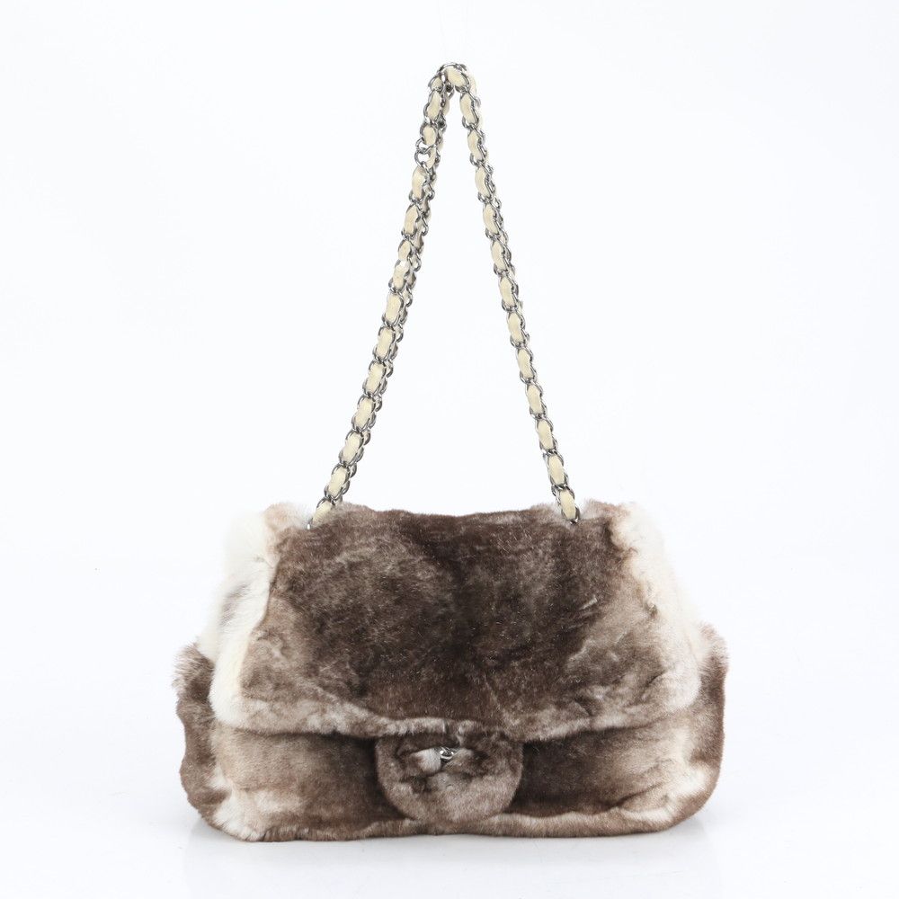 ■極美品 シャネル ラビット ファーショルダーバッグ