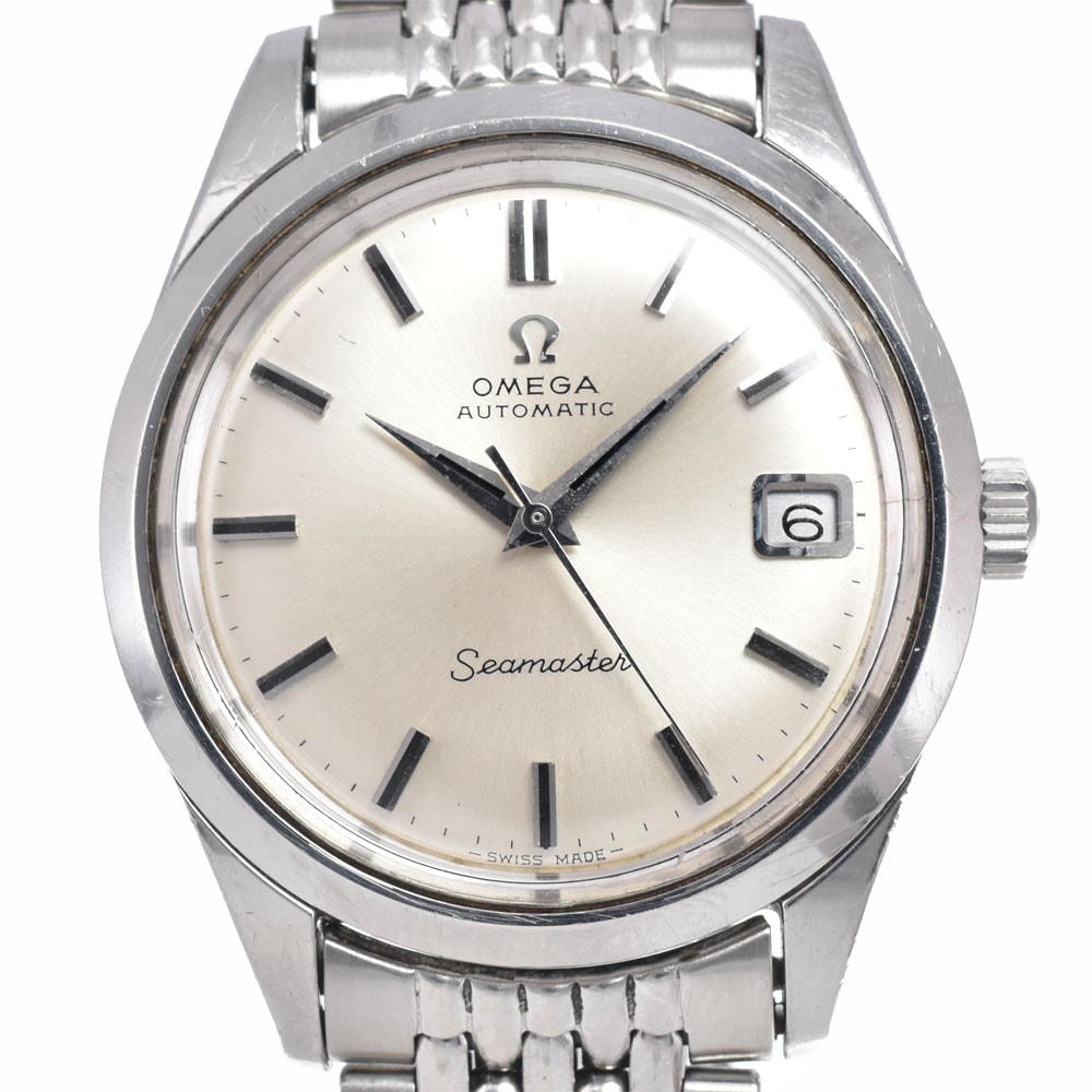 オメガ OMEGA Ref.166.010/168.024 ヴィンテージ シーマスター Cal.565 シルバー 自動巻き メンズ 腕時計 L#147768