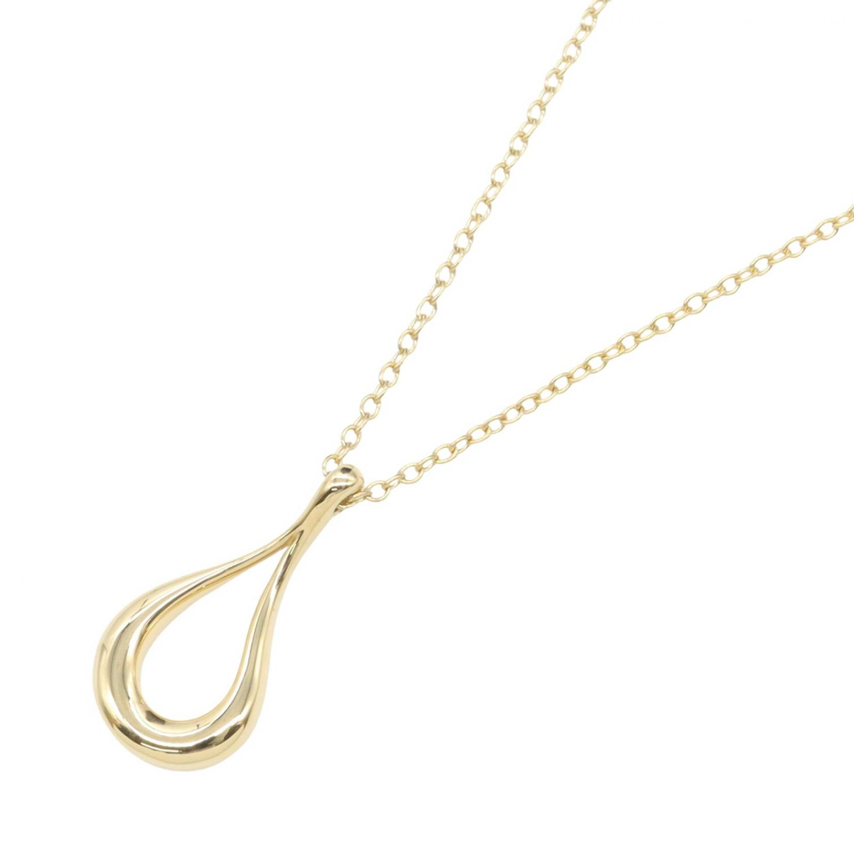 ティファニー TIFFANY&CO オープンティアドロップ ネックレス ネックレス ジュエリー K18(イエローゴールド) レディース ゴールド系 【中古】