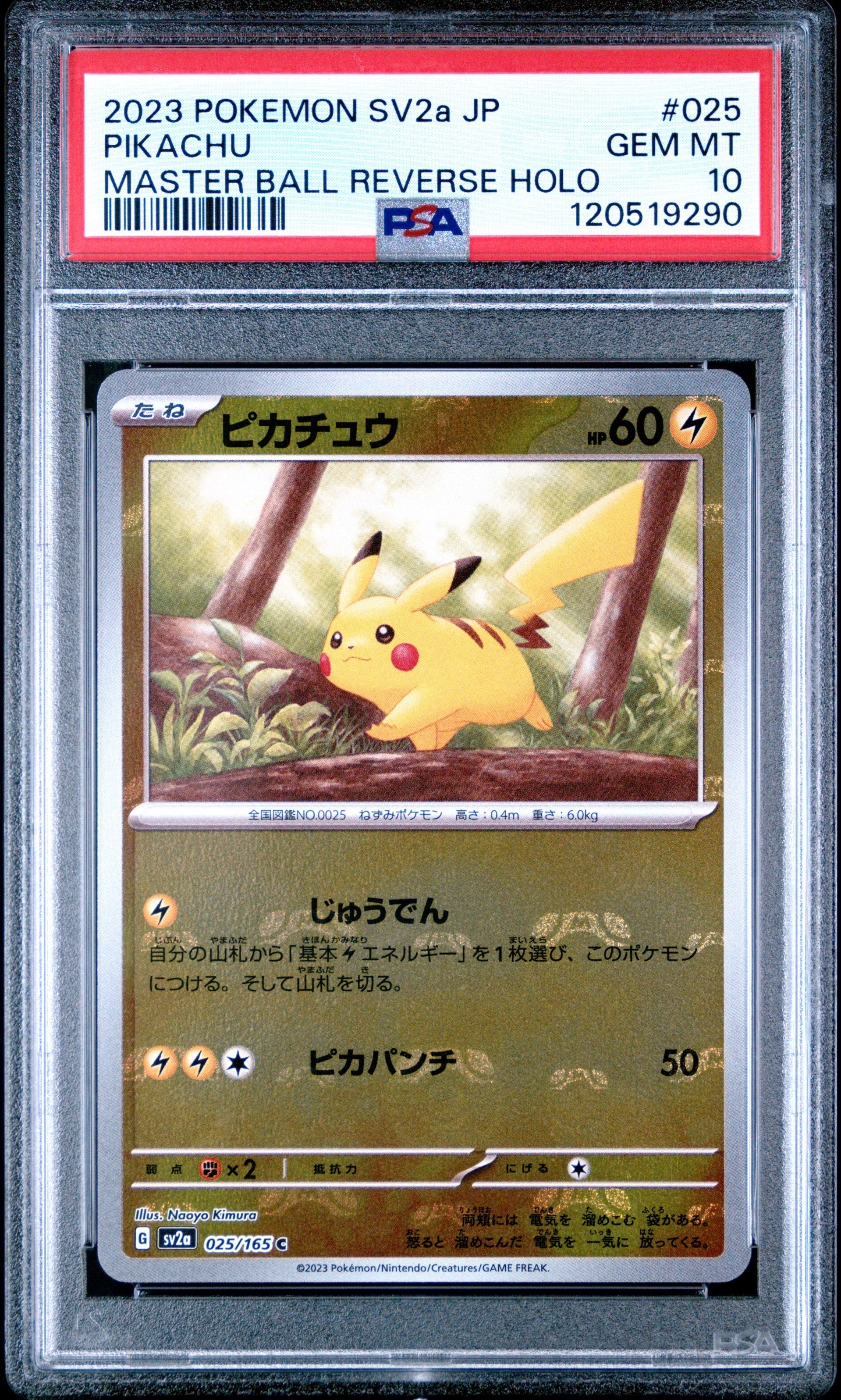 ピカチュウ C: マスターボールミラー (マスボピカチュウ) [SV2a 025/165](強化拡張パック「ポケモンカード151」)