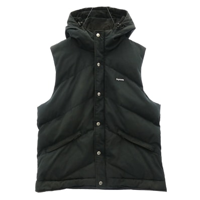 Supreme シュプリーム 12AW Hooded Down Vest フーデッド 中綿インサレーション ベスト ブラック系 M【中古】